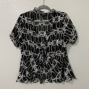 Lane Bryant Front Tie Blouse Size 14/16